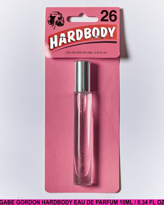 Hardbody on its pink blister card, Gabe Gordon Hardbody by David Spector