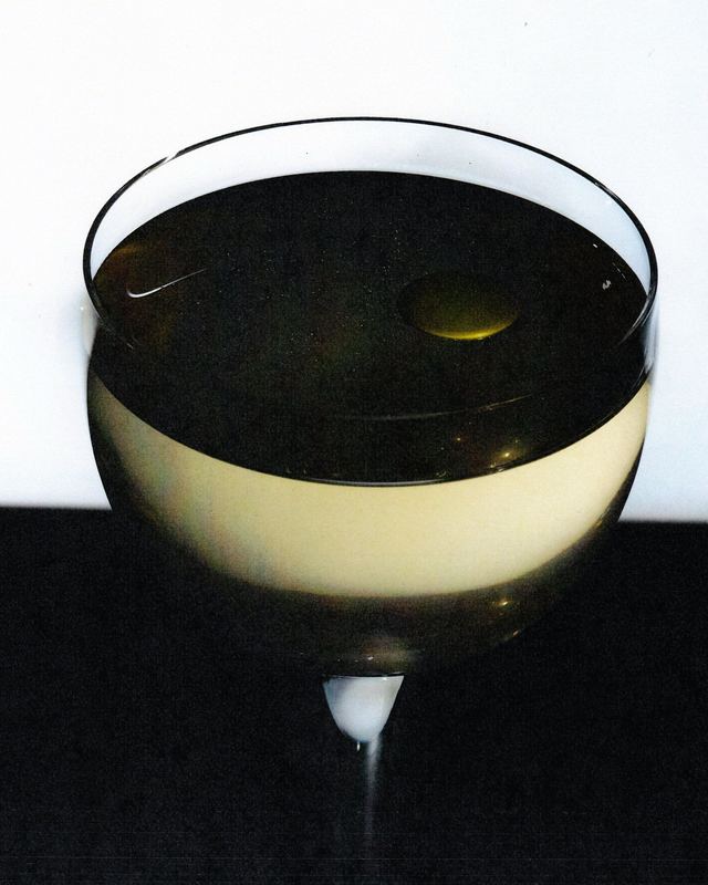 Dark and cream layered drink, Signal Menu by David Spector