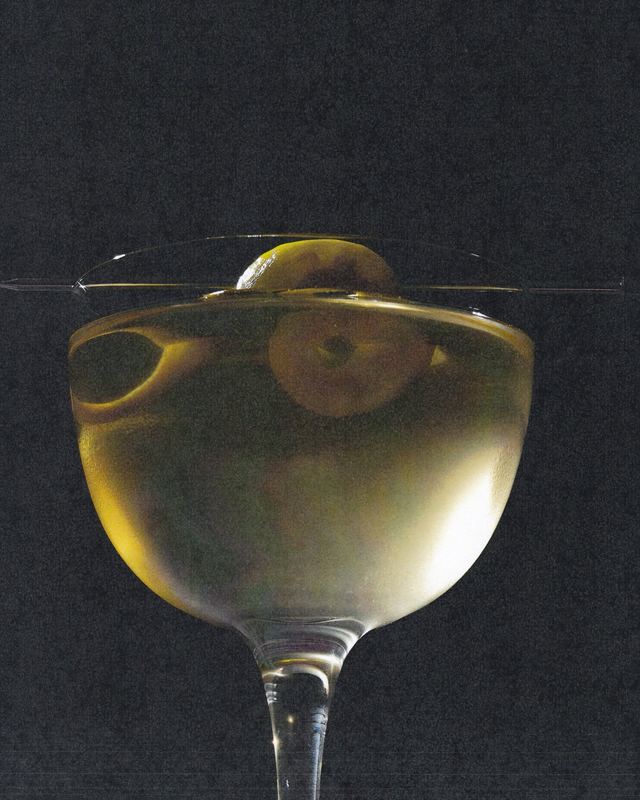 Martini with an olive, Signal Menu by David Spector