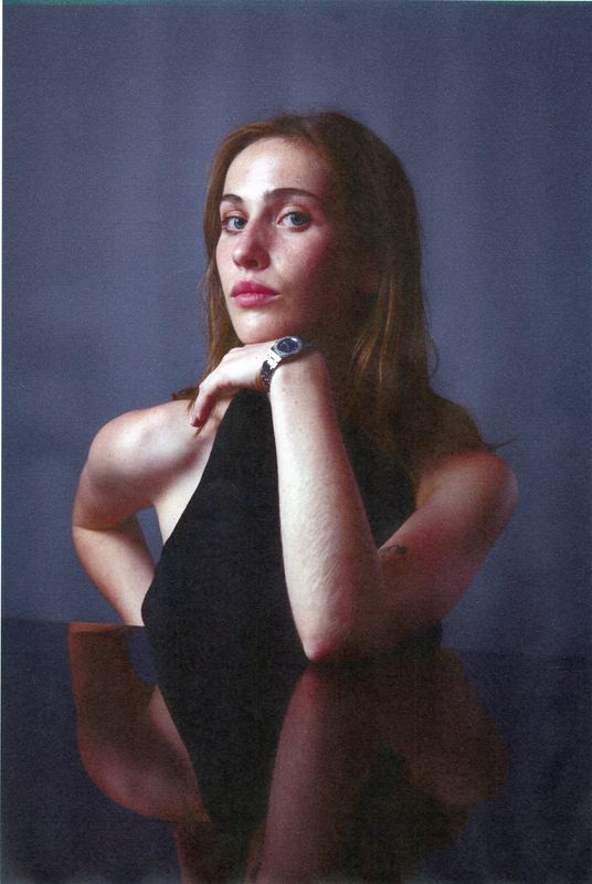Portrait with a ring, chin on hand, Dimepiece by David Spector