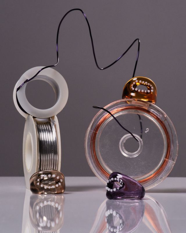 Rings with tape and wire, Keane Art Deco by David Spector