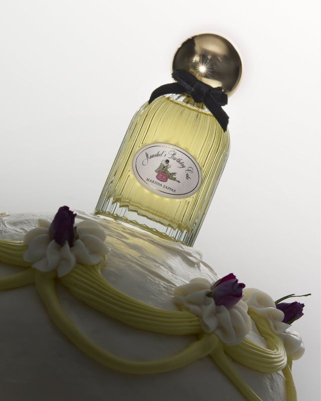 Bottle on piped cake icing, close up, Marissa Zappas by David Spector