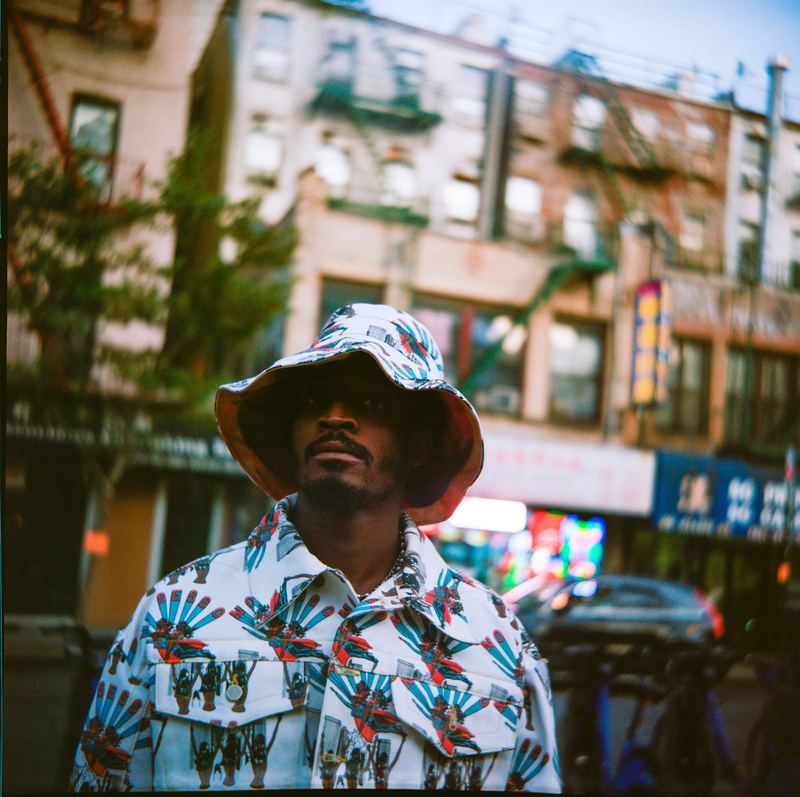 Bucket hat on a busy avenue, Nosesso LA by David Spector