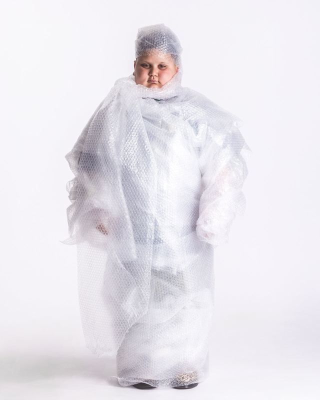 Bubble wrap, full length, Rizzler by David Spector