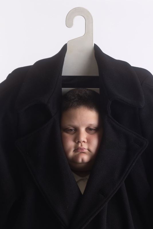 A coat on a hanger, Rizzler by David Spector